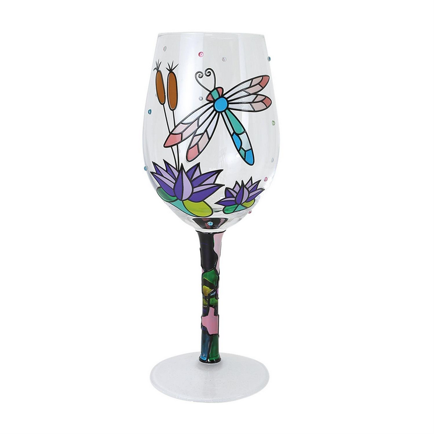 Dragonfly Gems Lolita Wine Glass