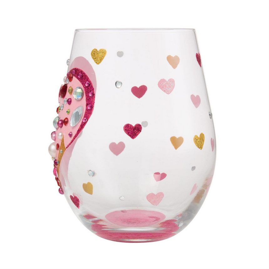 Jewels Of The Heart Lolita Stemless Wine Glass