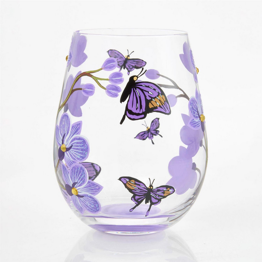 Butterfly Jubilee Lolita Stemless Wine Glass