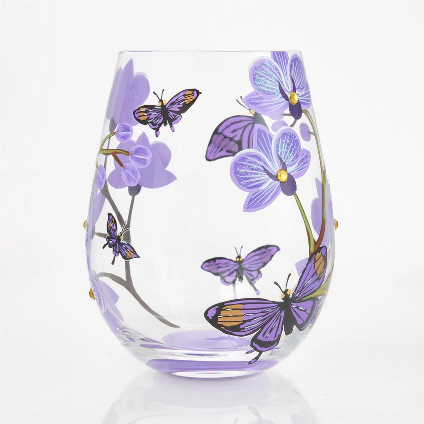 Butterfly Jubilee Lolita Stemless Wine Glass