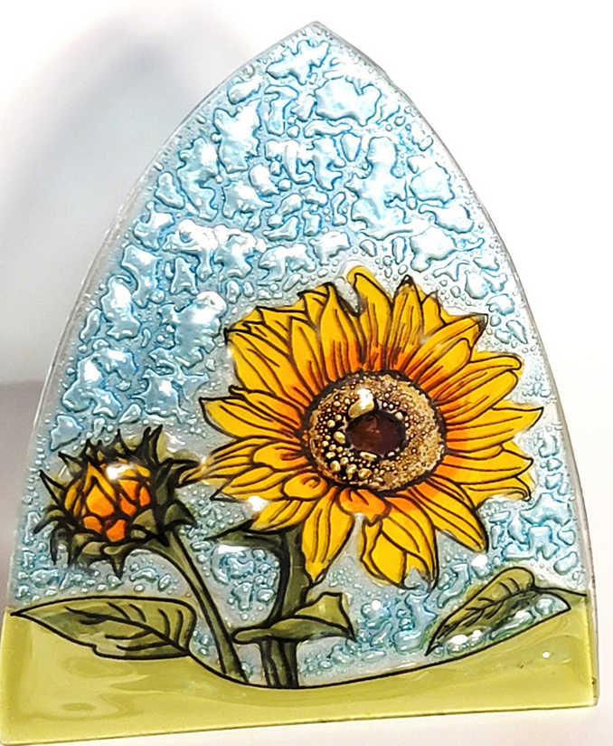 Sunflower on Clear Glass Nightlight