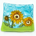 Sunflower Small Glass Dish
