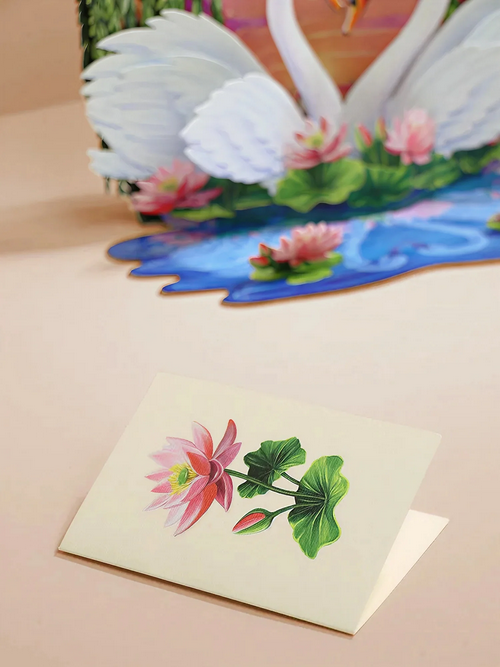 Sweetheart Swans FreshCut Paper - Pop Up Scene