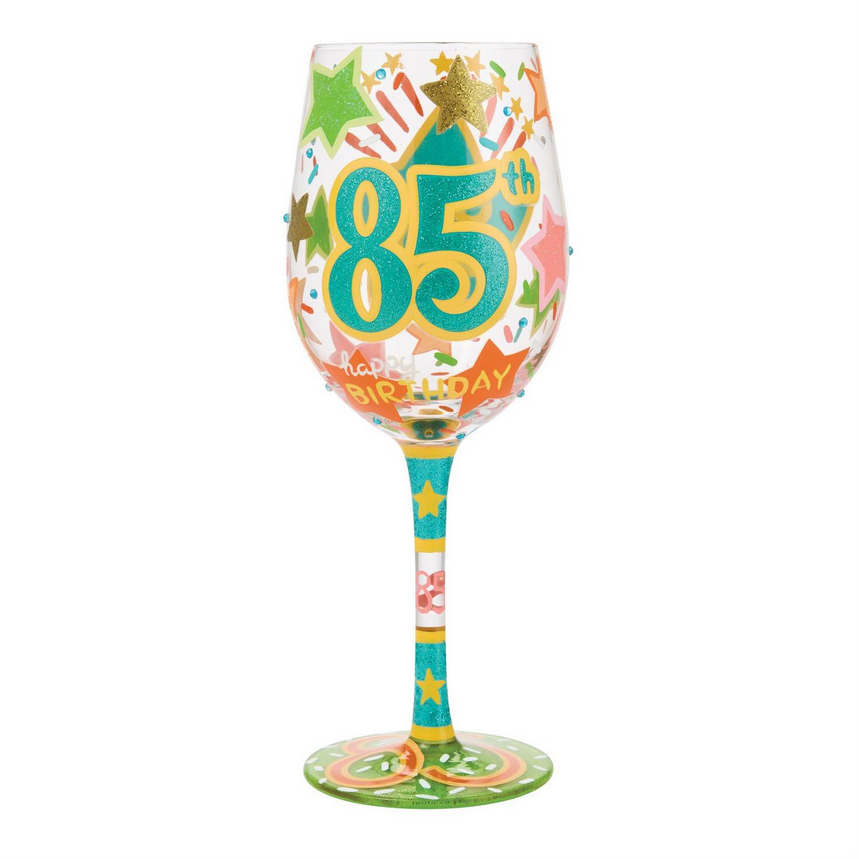 Happy 85th Birthday Lolita Wine Glass