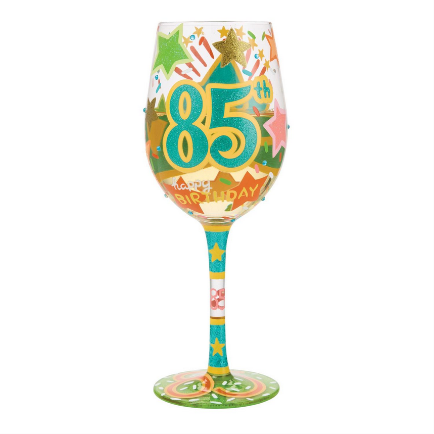 Happy 85th Birthday Lolita Wine Glass