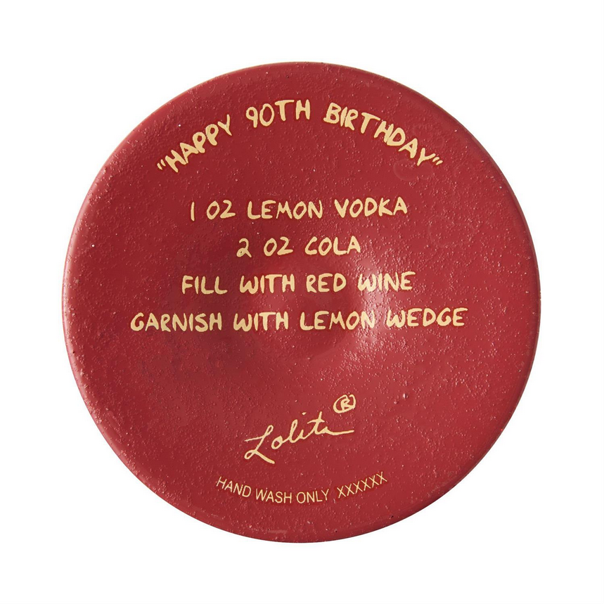 Happy 90th Birthday Lolita Wine Glass