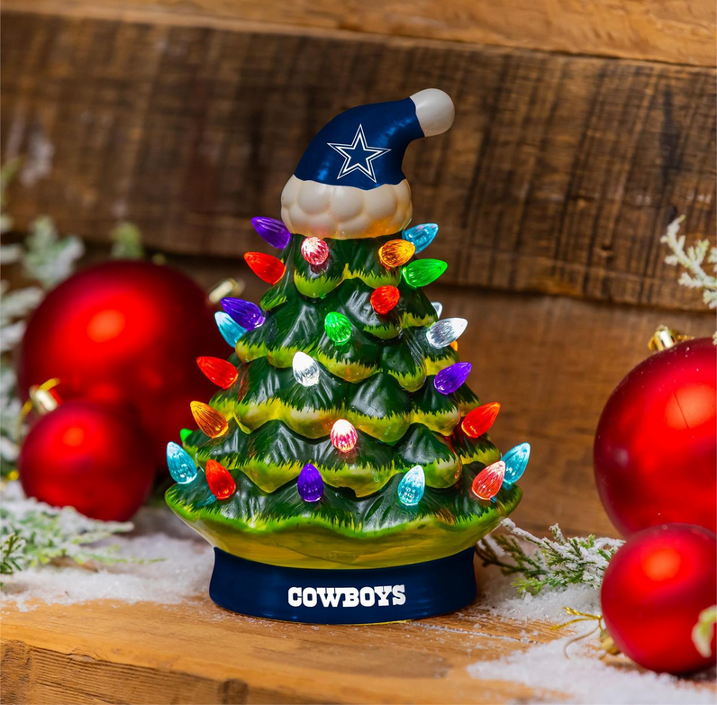 Dallas Cowboys LED Ceramic Christmas Tree