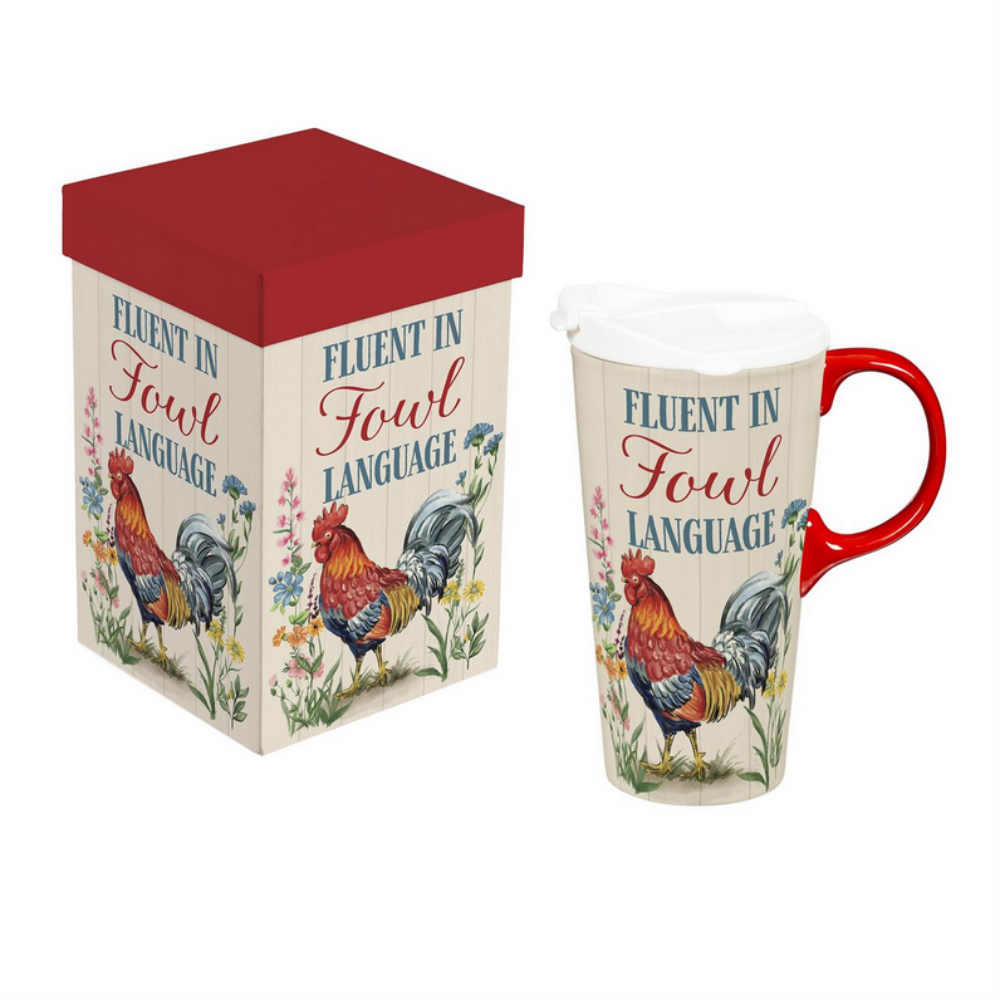 Fluent In Fowl Language Rooster Perfect Cup