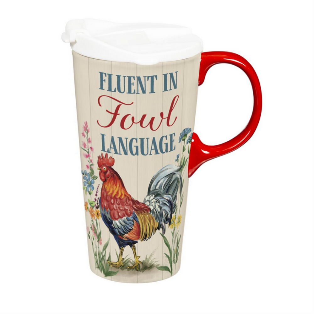 Fluent In Fowl Language Rooster Perfect Cup