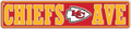 Kansas City Chiefs Small Street Sign