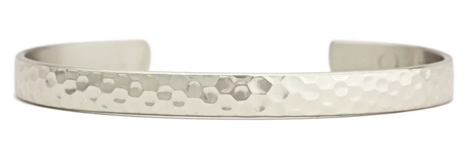 Textured Silver Medium Sergio Lub Bracelet
