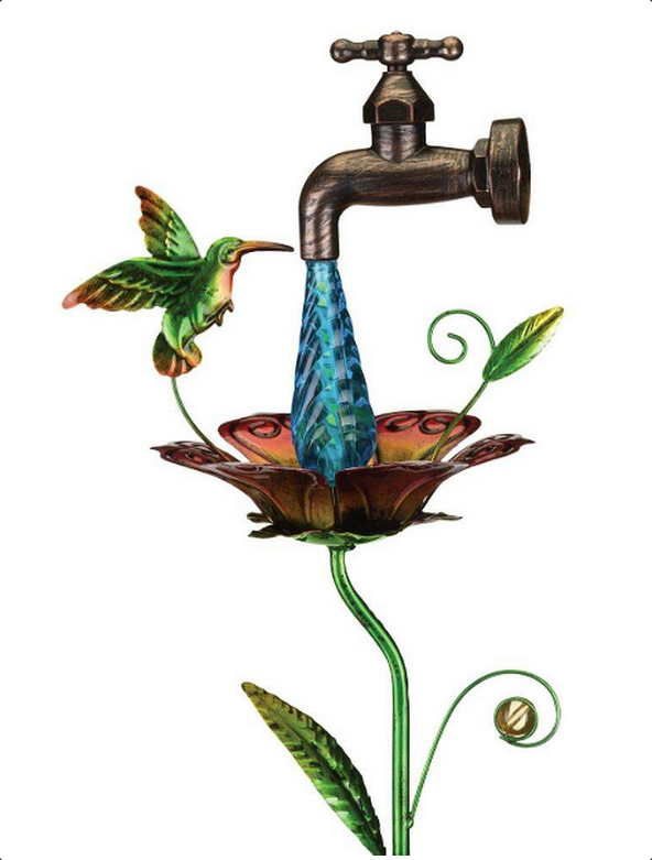 Hummingbird Waterdrop Solar Stake
