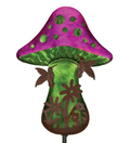 Fantasy Mushroom/Hummingbird Solar Stake