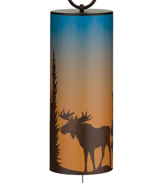 Moose Night Sky Wind Bell