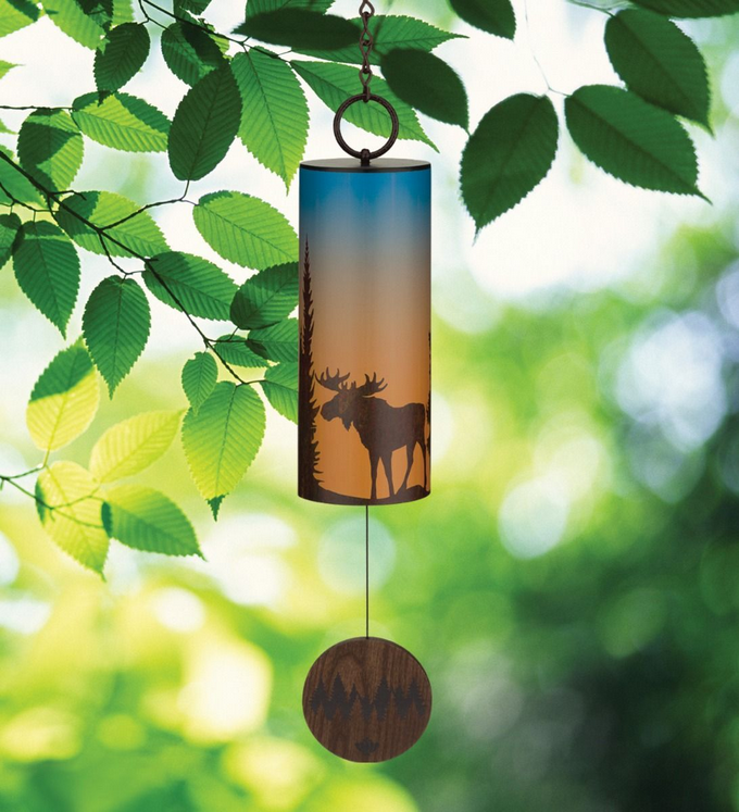 Moose Night Sky Wind Bell
