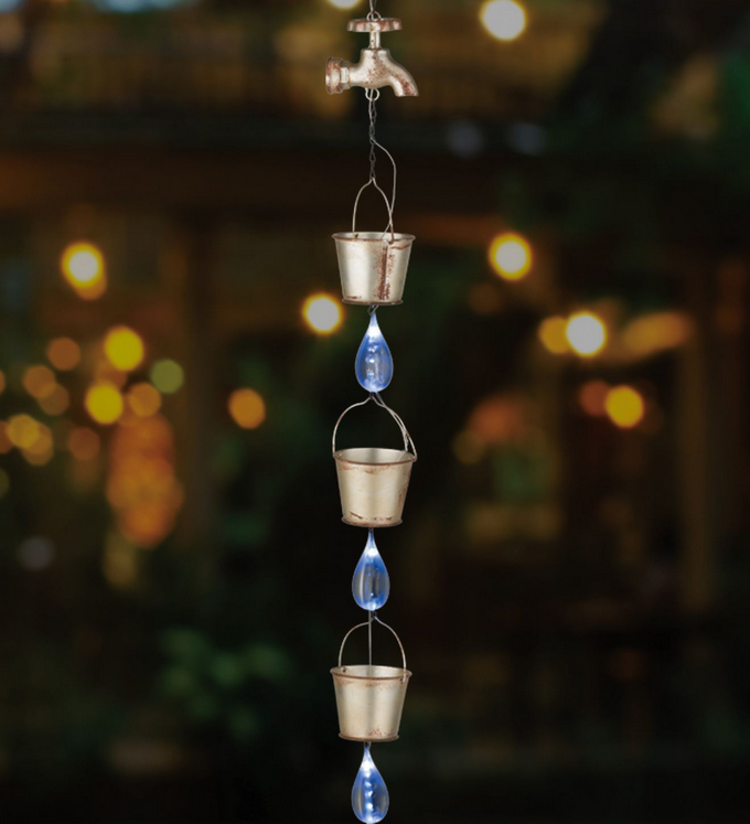 Water Drop/Faucet Solar Rain Chain
