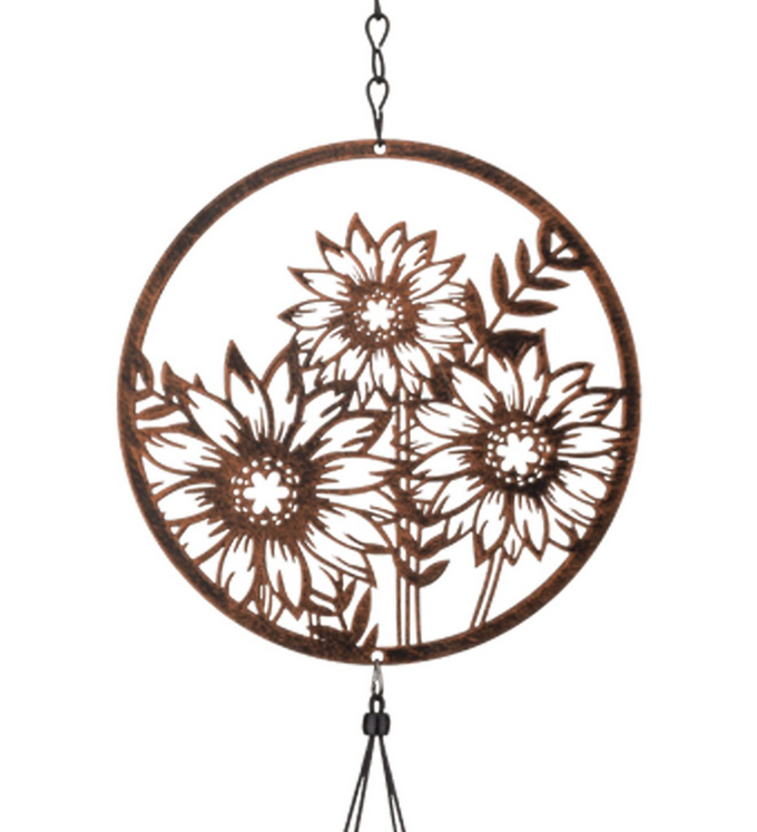 Sunflower Lattice Wind Chime