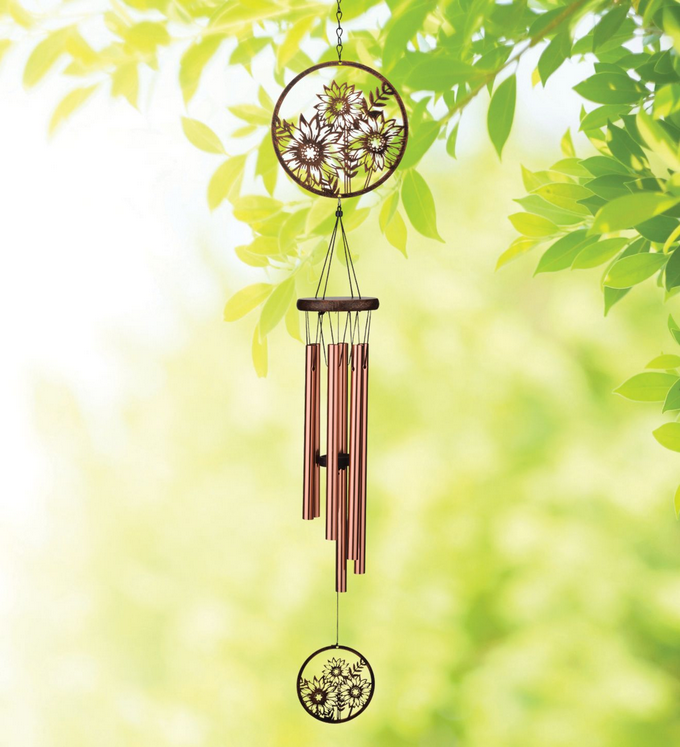 Sunflower Lattice Wind Chime