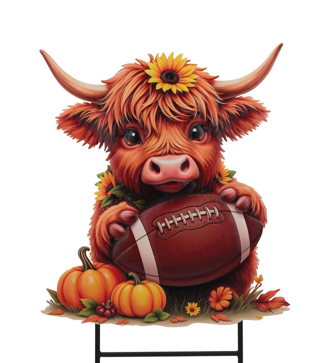 Highland Cow Stake/Wall Decor