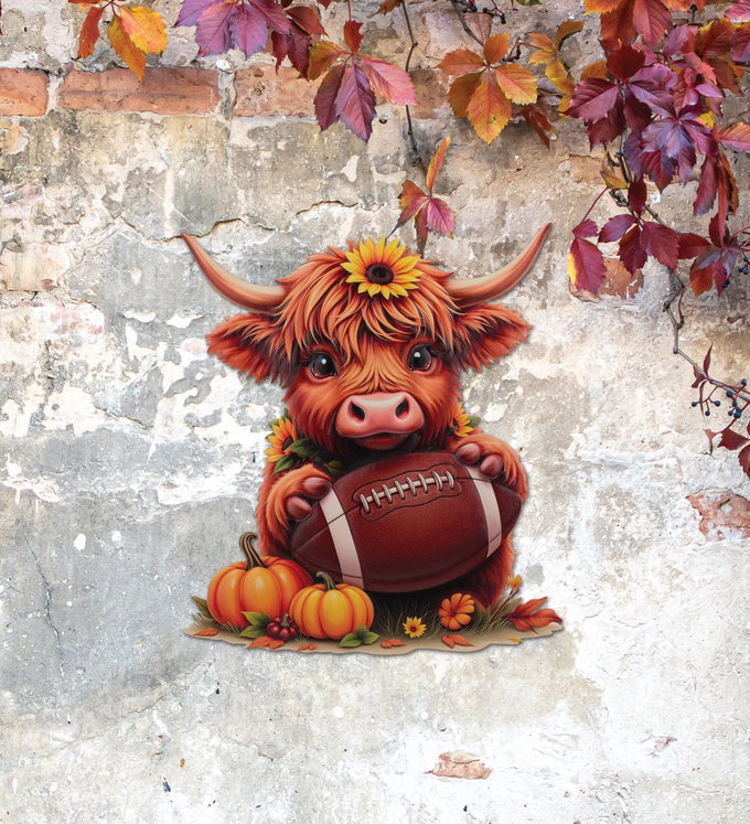 Highland Cow Stake/Wall Decor