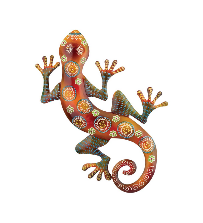 Copper Maha Gecko Wall Decor