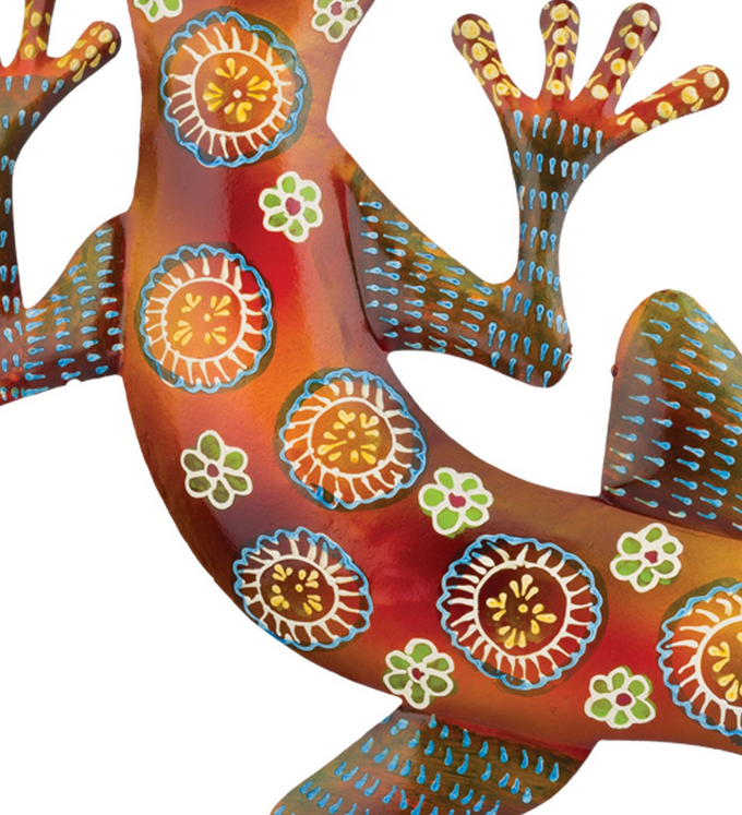 Copper Maha Gecko Wall Decor