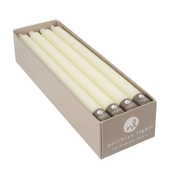 12" Taper Candle - Ivory