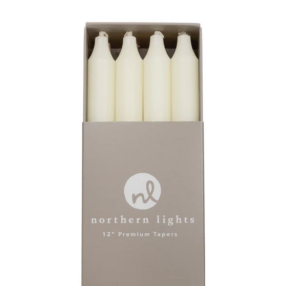12" Taper Candle - Ivory