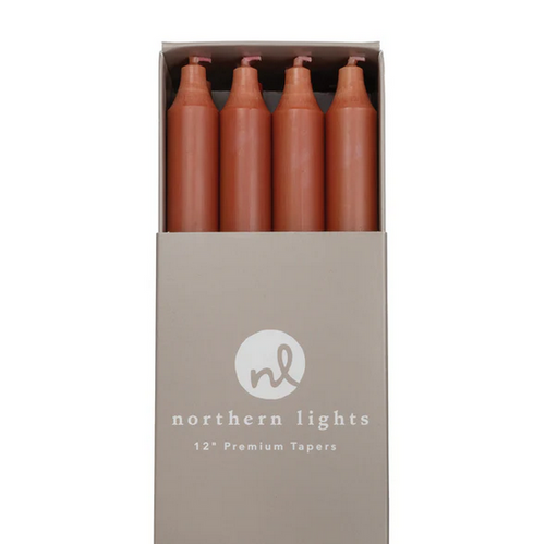 12" Taper Candles - Terra Cotta