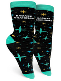 Badass Grandma Womens Crew Socks