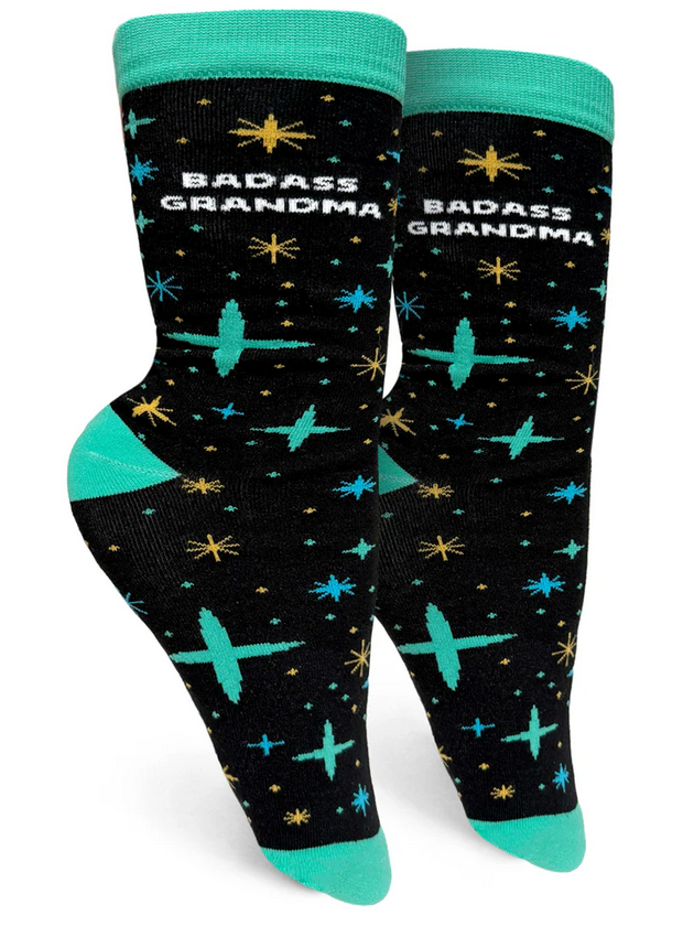 Badass Grandma Womens Crew Socks