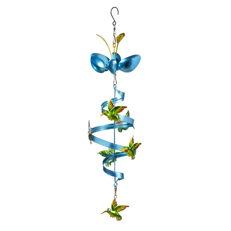 Metal Hummingbird Wind Twirler