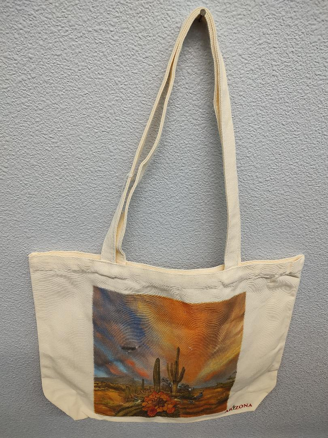 Arizona Eagle Sunset Canvas Tote Bag