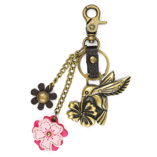Hummingbird Charming Metal Keychain