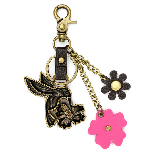 Hummingbird Charming Metal Keychain