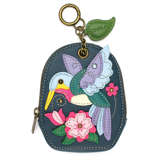 Hummingbird Mini Coin Purse Keychain