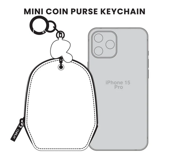 Hummingbird Mini Coin Purse Keychain
