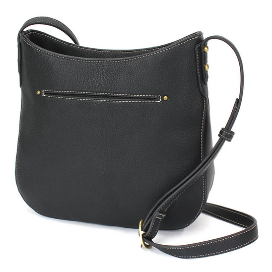 Chickadee Black Crescent Crossbody Purse