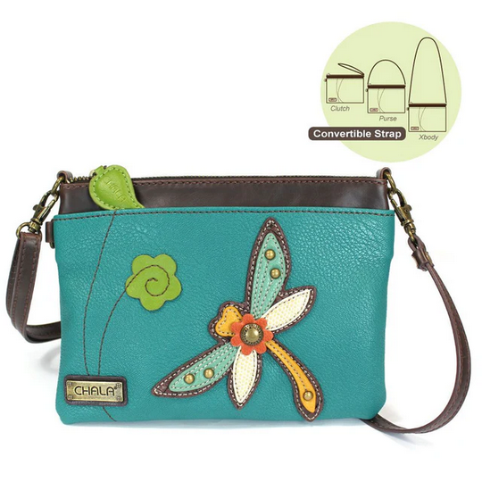 Dragonfly Truquoise Mini Crossbody Purse