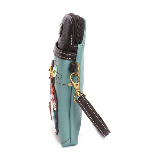 Bicycle Teal Cell Phone Crossbody Purse