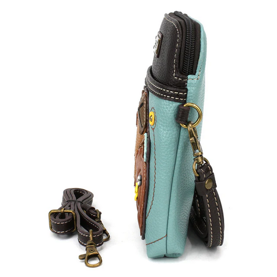 Capybara Blue Cell Phone Crossbody Purse