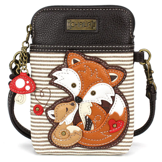 Fox Family Cell Phone Crossbody Purse