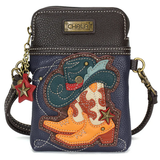 Western Boots Cell Phone Cross Body Purse