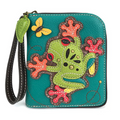 Frog Zip-Around Turquoise Wallet