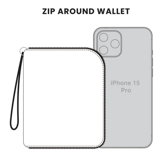 Frog Zip-Around Turquoise Wallet