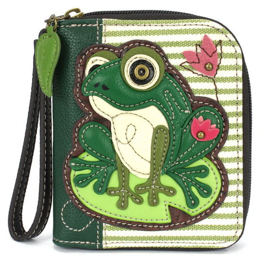 Lily Frog Zip-Around Wallet
