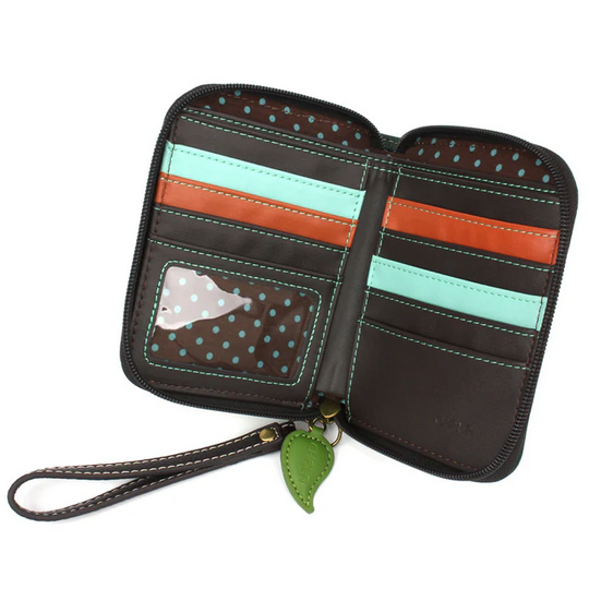 Lily Frog Zip-Around Wallet