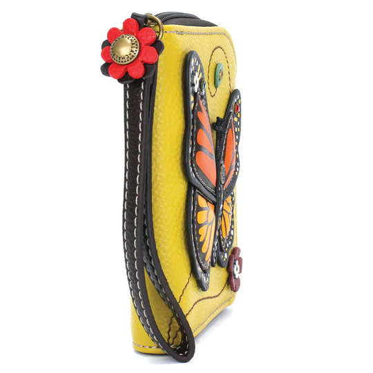 Monarch Butterfly Zip-Around Wallet