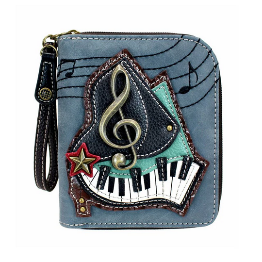 Piano Zip-Around Wallet