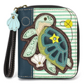 Sea Turtle Zip-Around Wallet